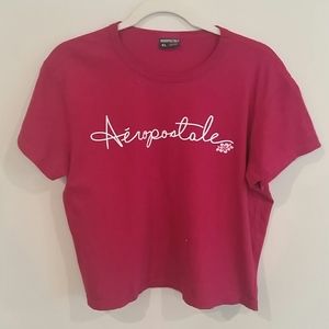 Like New Aeropostale crop top tee XL